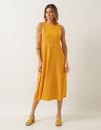 Vestido Naomi Mostarda