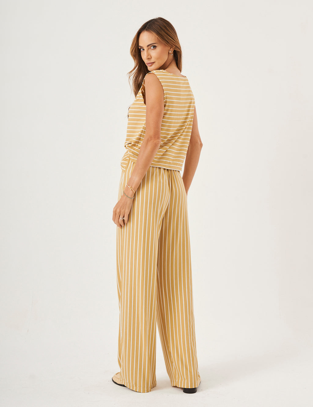 Conjunto Ella Listrado Amarelo