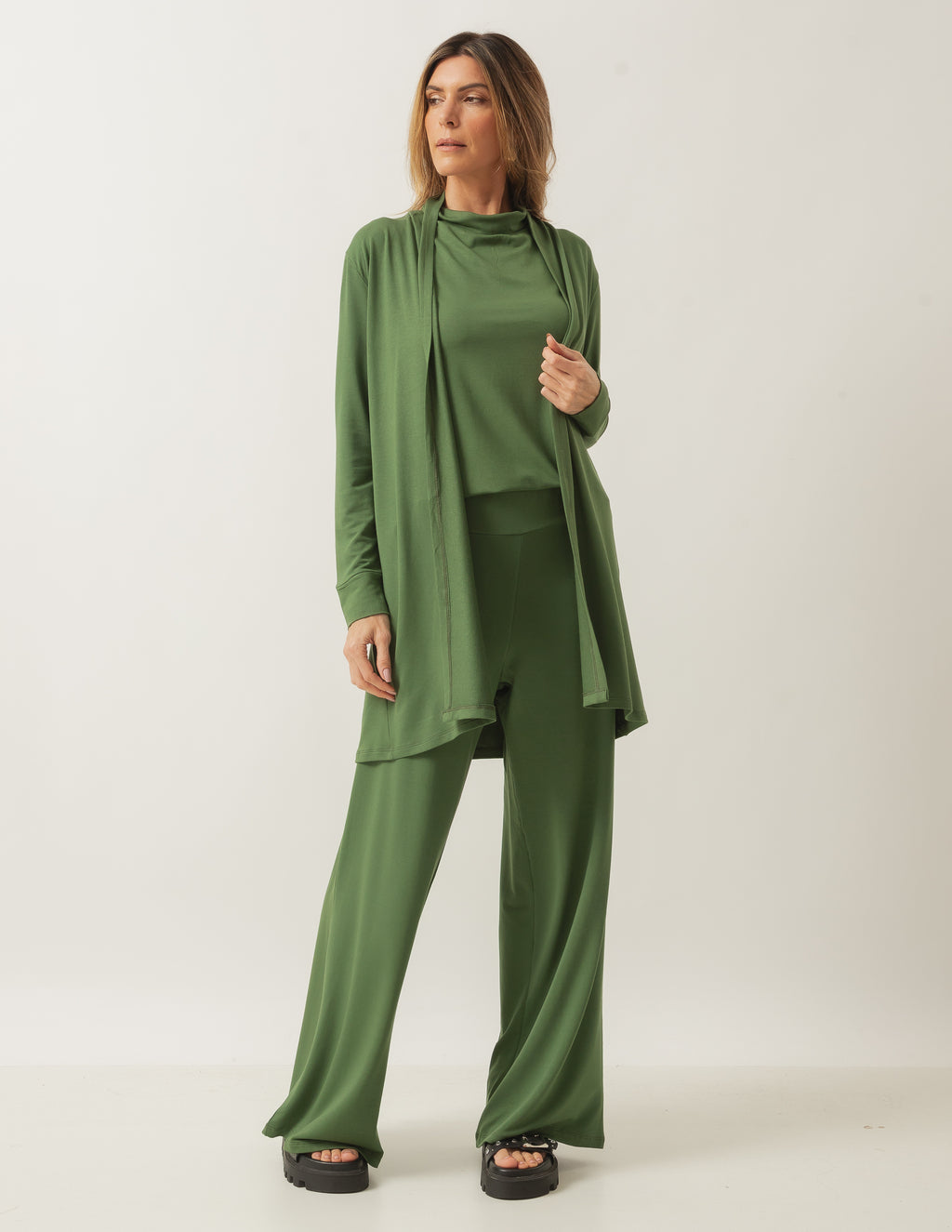Conjunto Barbara Verde Militar