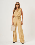 Conjunto Ella Listrado Amarelo