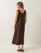 Vestido Naomi Marrom