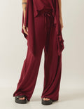CALÇA KIMONO BORDÔ