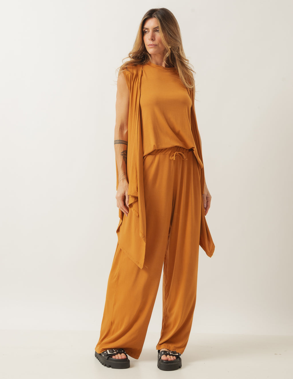 Conjunto Kimono Caramelo