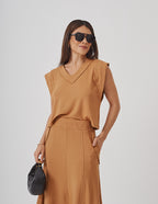 Conjunto Alessia Caramelo
