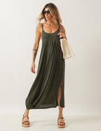 Vestido Luciana Verde Militar