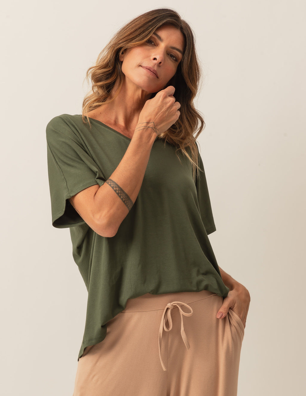 Blusa Maria Verde Militar