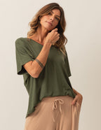 Blusa Maria Verde Militar