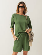 Conjunto Malta Verde Militar