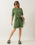 Conjunto Malta Verde Militar
