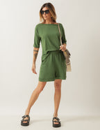 Conjunto Malta Verde Militar