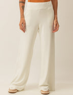 Conjunto Regata Fendas Caramelo e Calça Panama Off White