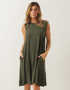 Vestido Liz Verde Militar