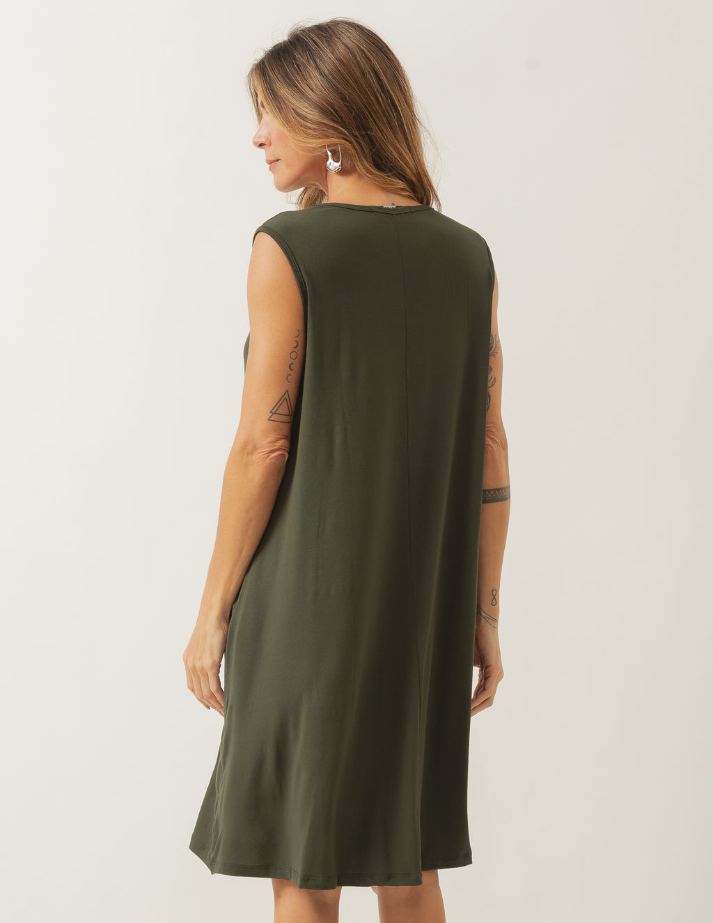 Vestido Liz Verde Militar