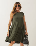 Vestido Liz Verde Militar
