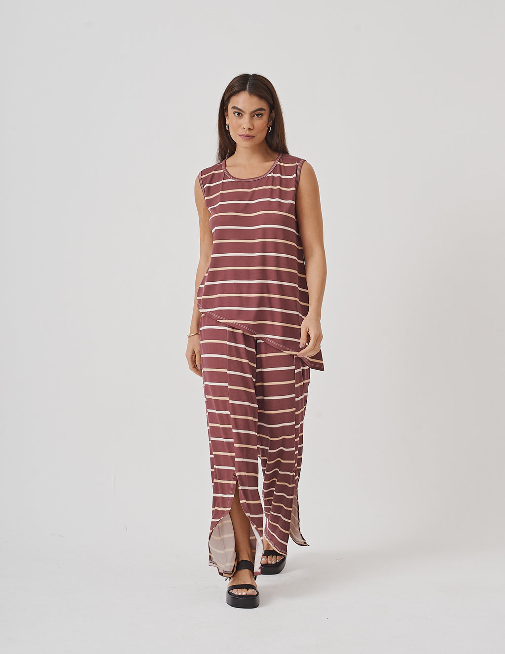 Conjunto Florence Listras Bordo
