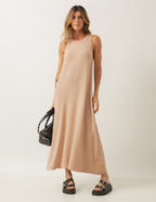 Vestido Nadador Santorini bege