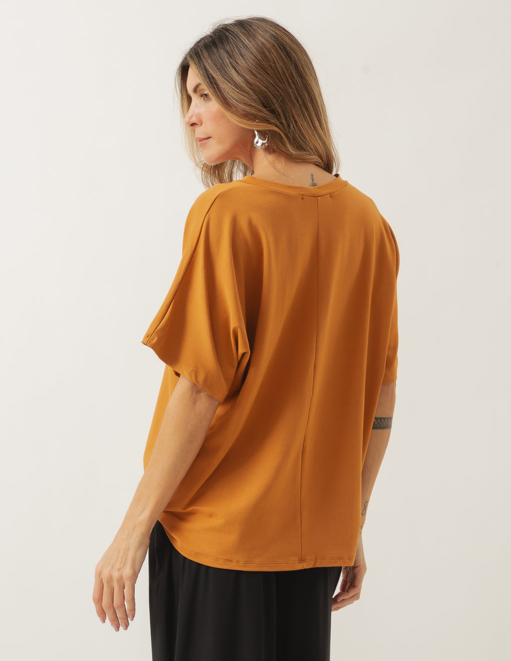 Blusa Elisa Caramelo em moletinho