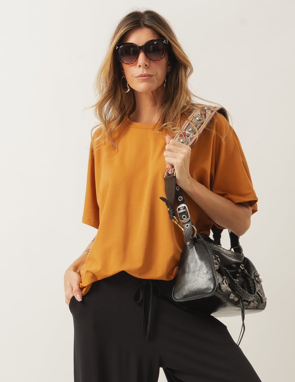Blusa Elisa Caramelo em moletinho