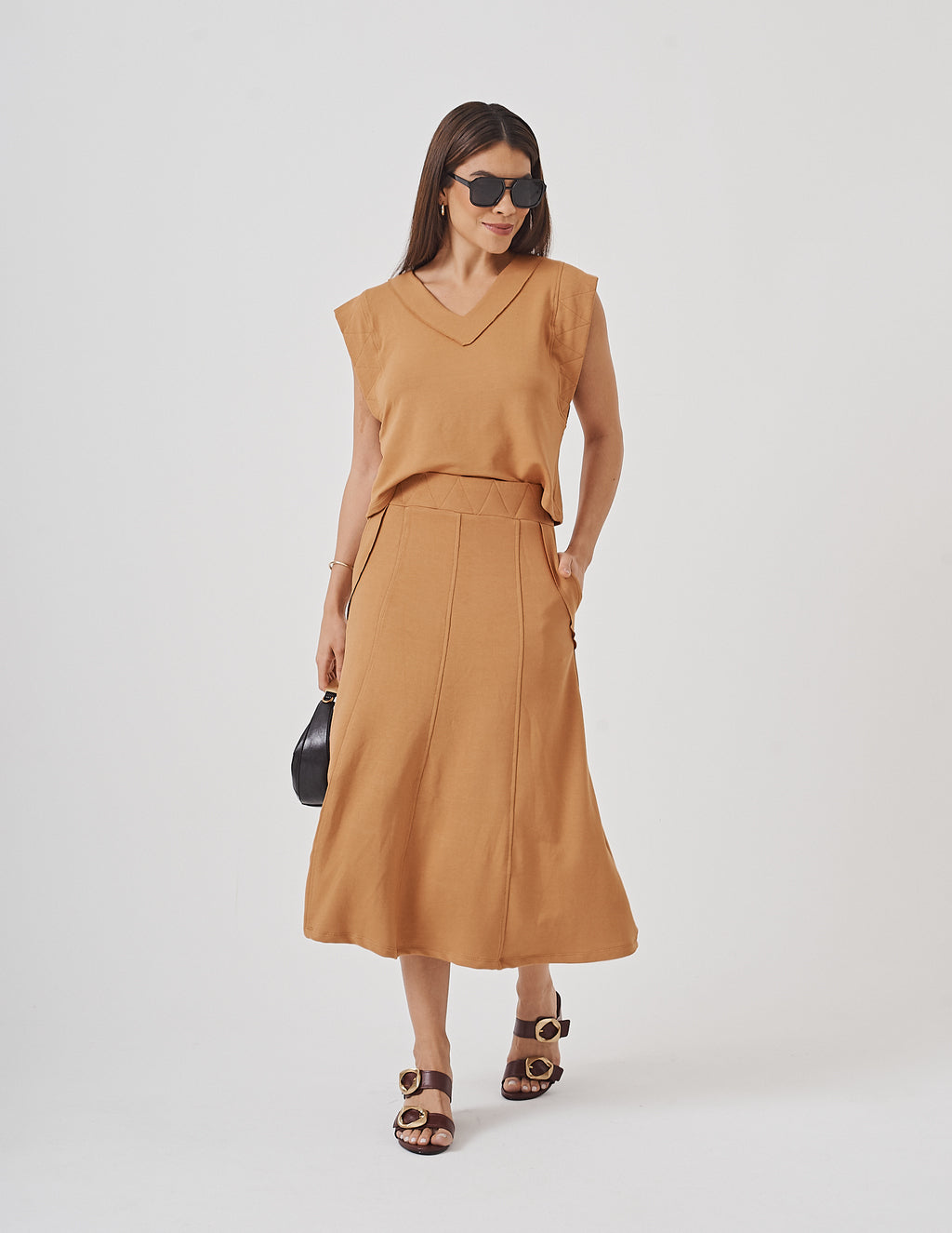 Conjunto Alessia Caramelo