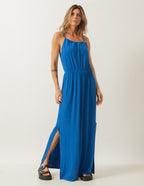 VESTIDO LONGO LAURA AZUL BIC