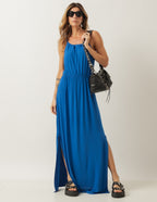 VESTIDO LONGO LAURA AZUL BIC