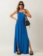 VESTIDO LONGO LAURA AZUL BIC