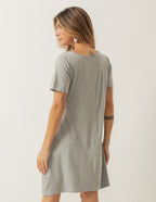 Vestido Curto Com Bolso Mescla