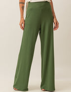 Calça Pantalona Panama Verde Militar