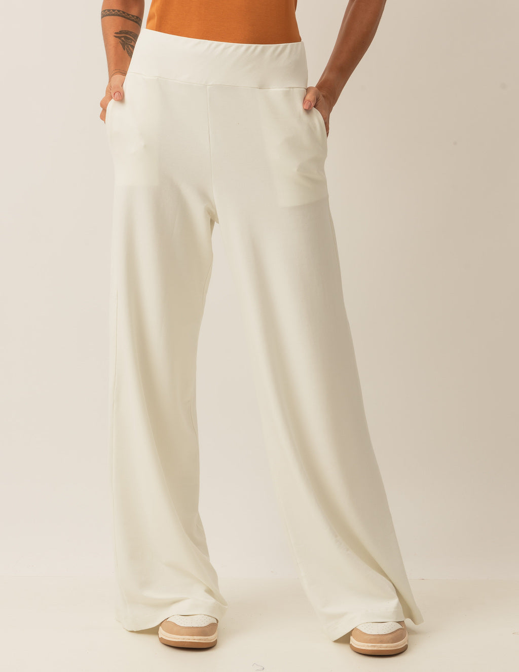 Calça Pantalona Panama Off White