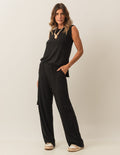 Calça Cargo Safira Preta