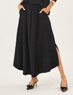 Conjunto Blusa Eva Preta e Saia Emma Preta