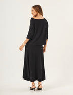 Conjunto Blusa Eva Preta e Saia Emma Preta