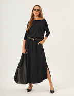 Conjunto Blusa Eva Preta e Saia Emma Preta