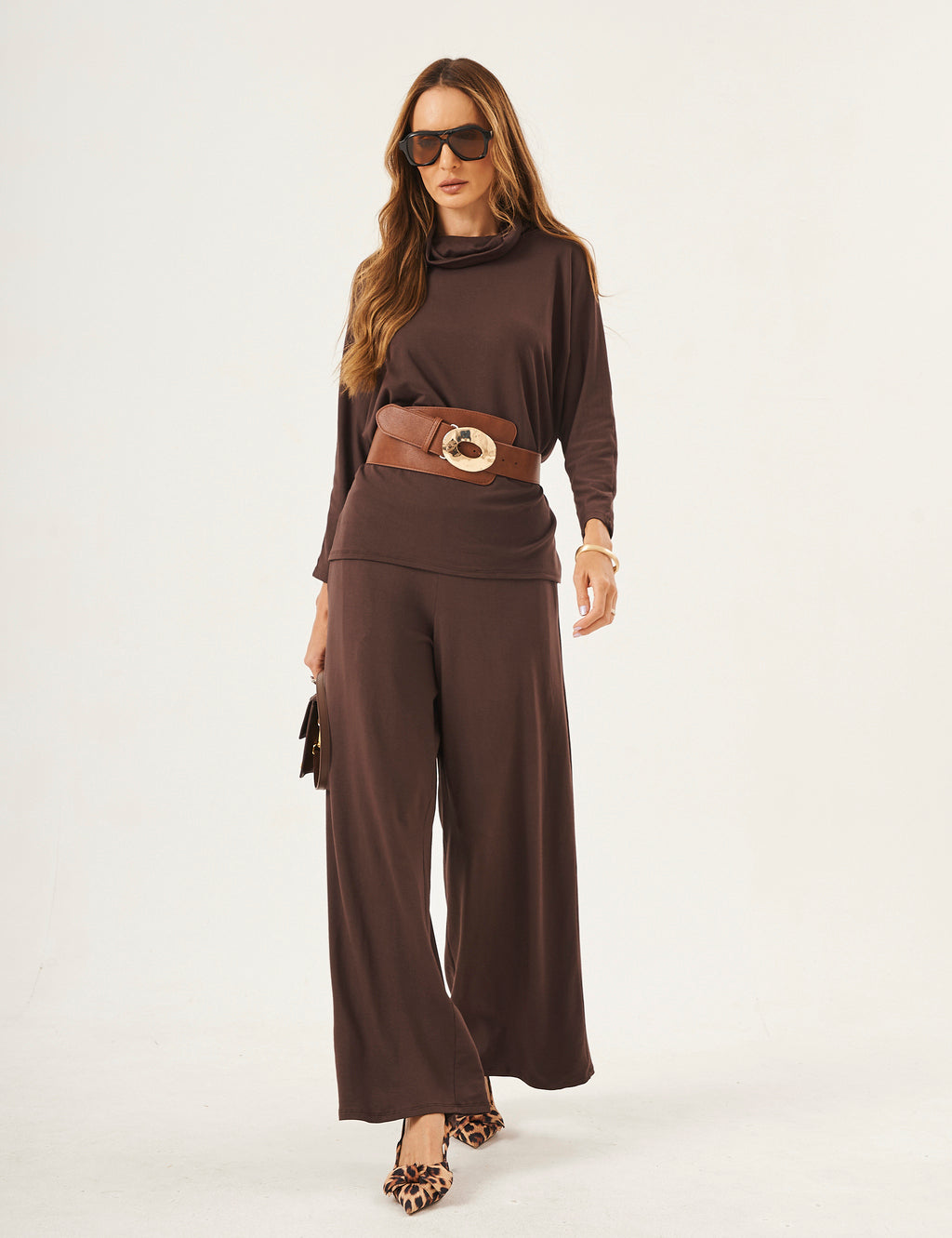 Conjunto Panama Marrom