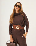 Blusa Panama Marrom