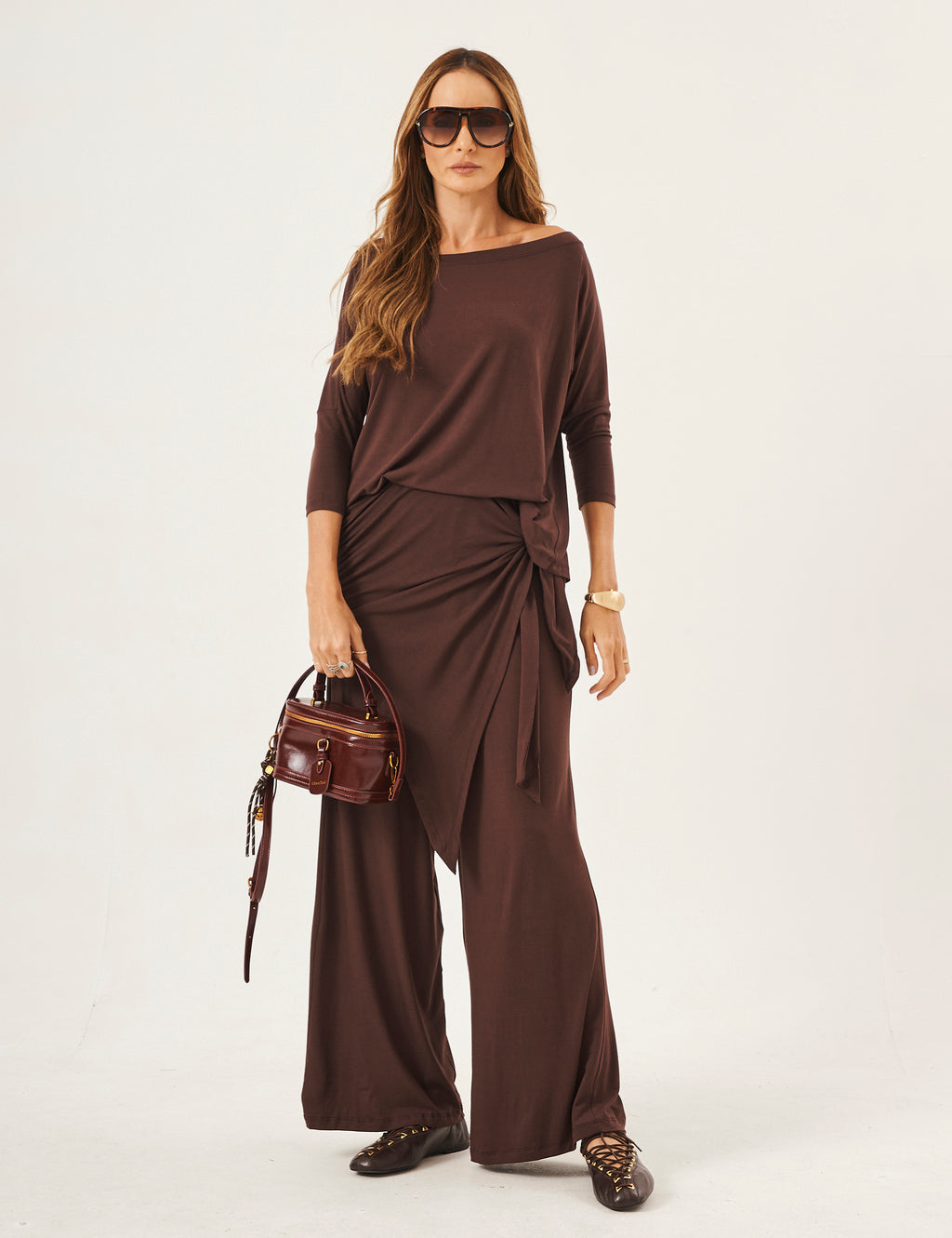 Conjunto Duo Eva Marrom
