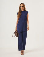 Conjunto Aisha Azul Marinho