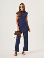 Conjunto Aisha Azul Marinho