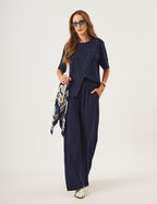 Conjunto Cora Azul Marinho