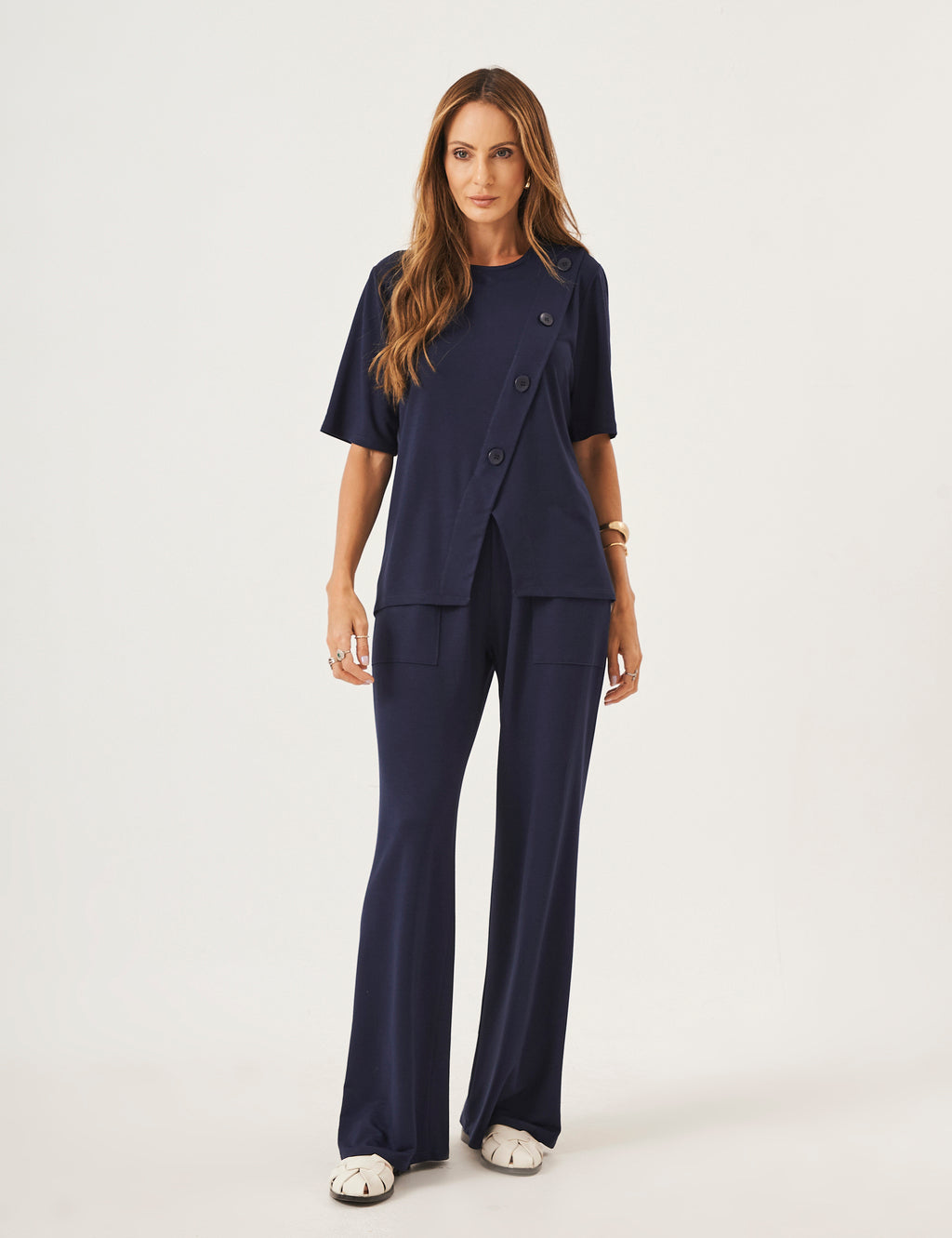 Conjunto Cora Azul Marinho