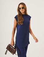 Conjunto Aisha Azul Marinho