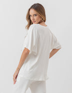 Kit Blusa Elisa Azul Marinho / Off White / Preto Único