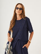 Conjunto Cora Azul Marinho