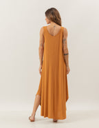 Vestido Longo Veneza Caramelo