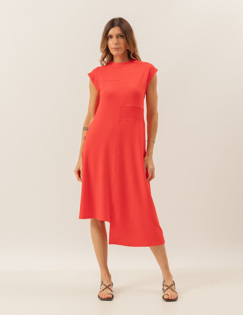 Vestido Desconstruído Jordana Vermelho