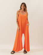 MACACÃO PANTALONA VERONICA LARANJA