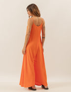 MACACÃO PANTALONA VERONICA LARANJA