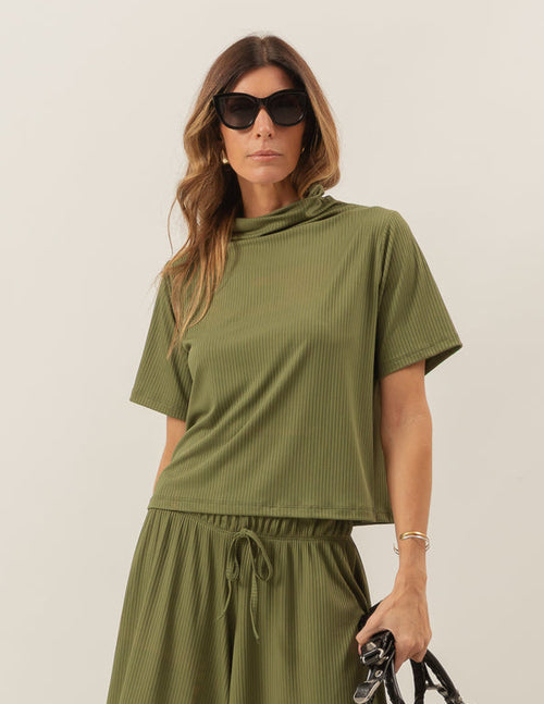 Blusa Monaco Verde Militar