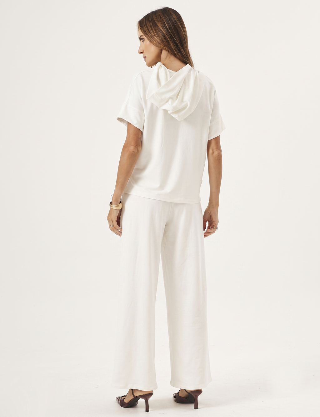 Conjunto Blusa Ophelia Off White e Calça Panama Off White