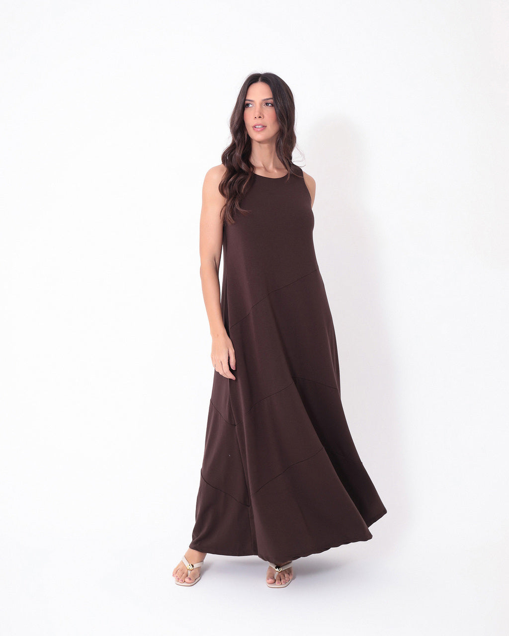 Vestido Charlotte Marrom